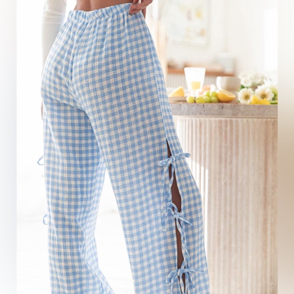Gingham Striped Pants - Picture 4 of 8